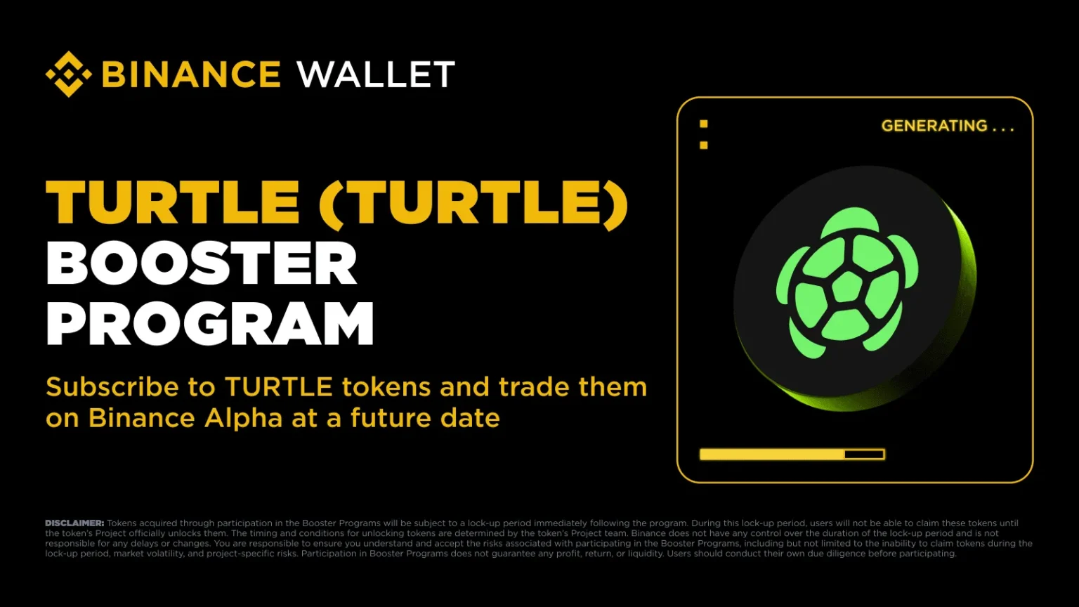 Binance Wallet Unveils Exciting Turtle TURTLE Booster Event - Bpay News