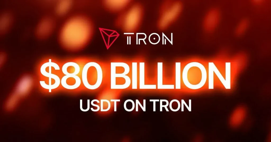 TRON’s $TRX Surges as Network Hits 80 Billion in Stablecoins Processed TRON’s $TRX Surges as Network Hits 80 Billion in Stablecoins Processed