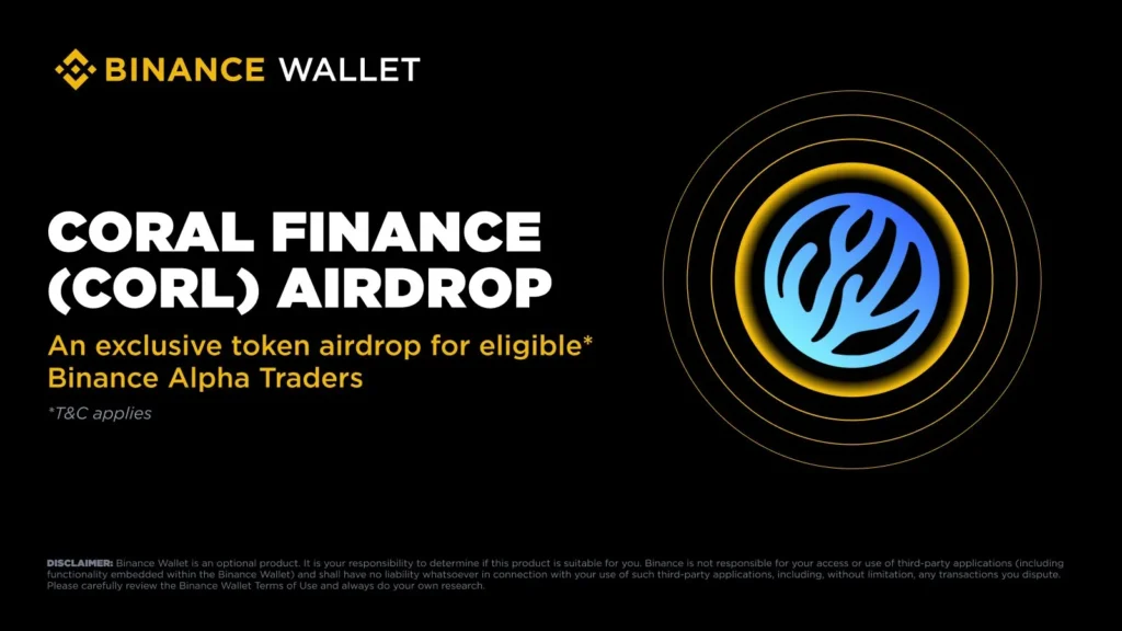Binance Alpha to List Coral Finance (CORL) on October 12th
