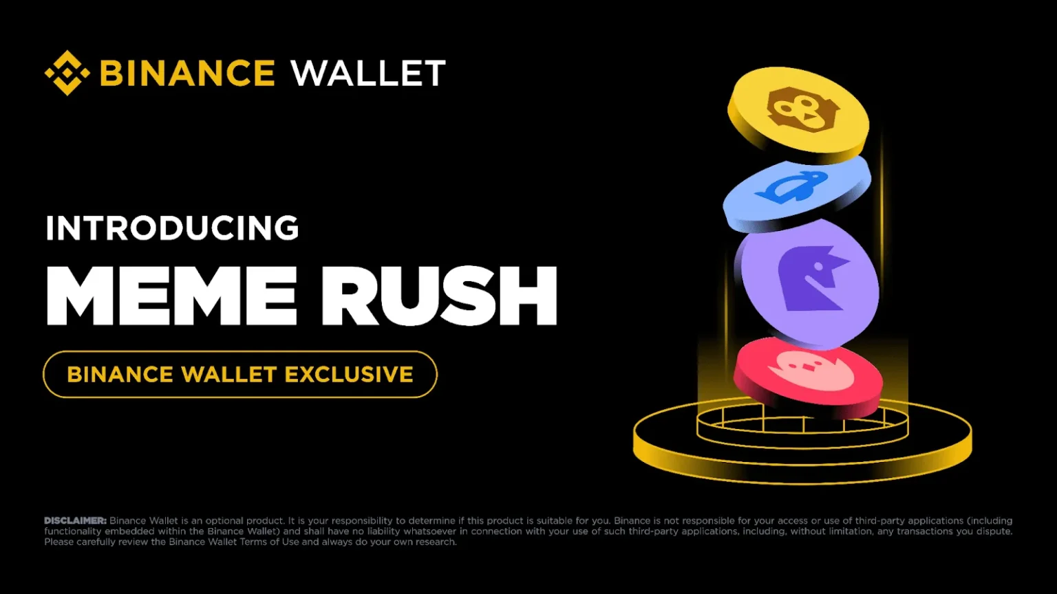 Binance Unveils Exclusive Meme Rush Platform with 4X Trading Rewards Binance Unveils Exclusive Meme Rush Platform with 4X Trading Rewards