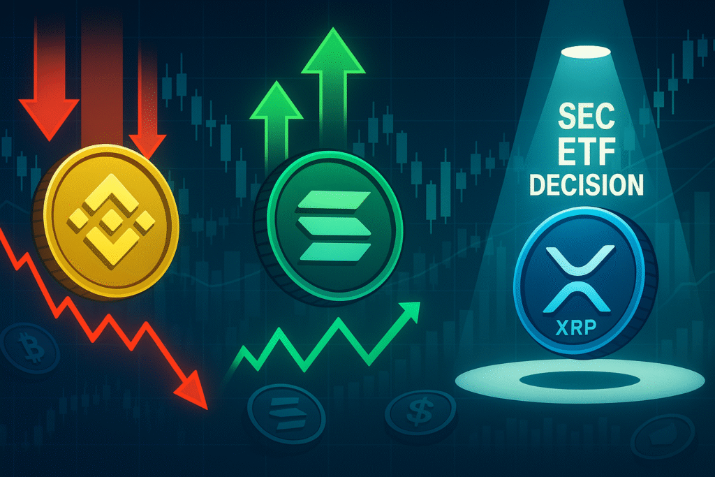 Crypto Roundup: BNB Declines by 10% While SOL Nears 0; Latest on XRP ETFs -… Crypto Roundup: BNB Declines by 10% While SOL Nears 0; Latest on XRP ETFs -…