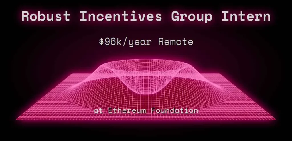 Ethereum Foundation Opens Applications for 2026 Internship Program Ethereum Foundation Opens Applications for 2026 Internship Program