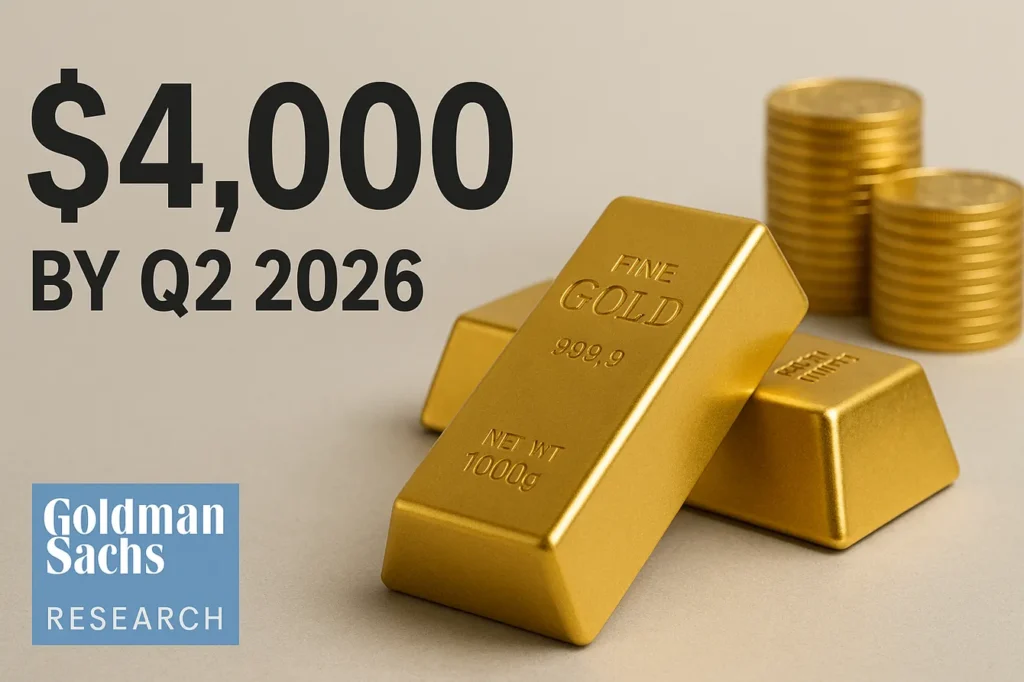 Goldman Sachs Increases Gold Price Forecast for December 2026 to 00 Goldman Sachs Increases Gold Price Forecast for December 2026 to 00