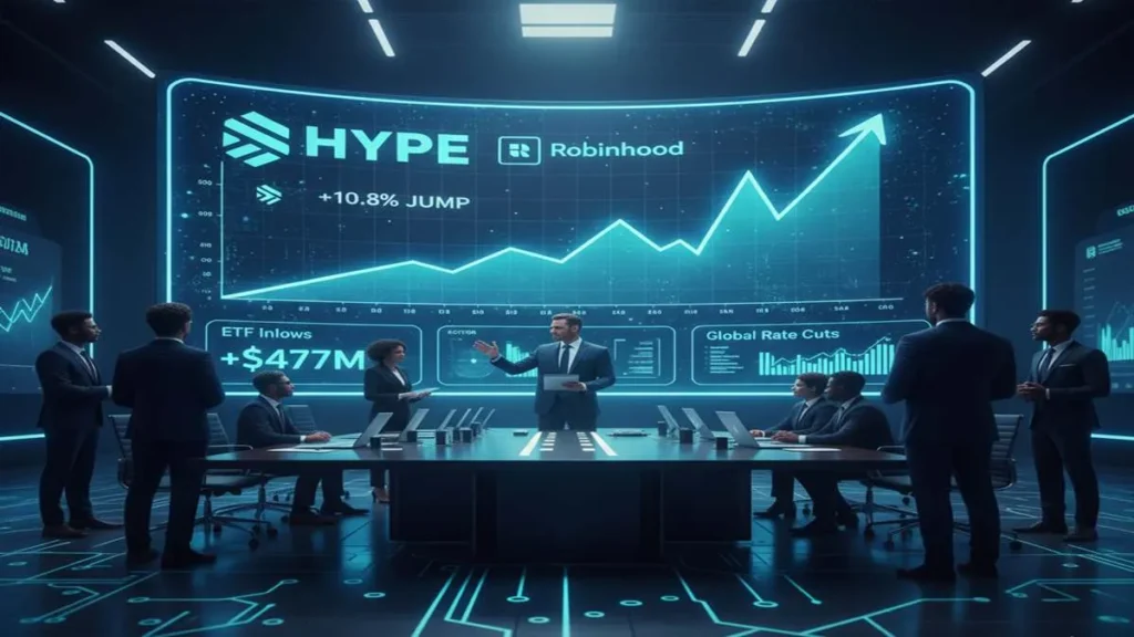 HYPE Token Rises 10% After Robinhood Listing and Treasury Announcement HYPE Token Rises 10% After Robinhood Listing and Treasury Announcement