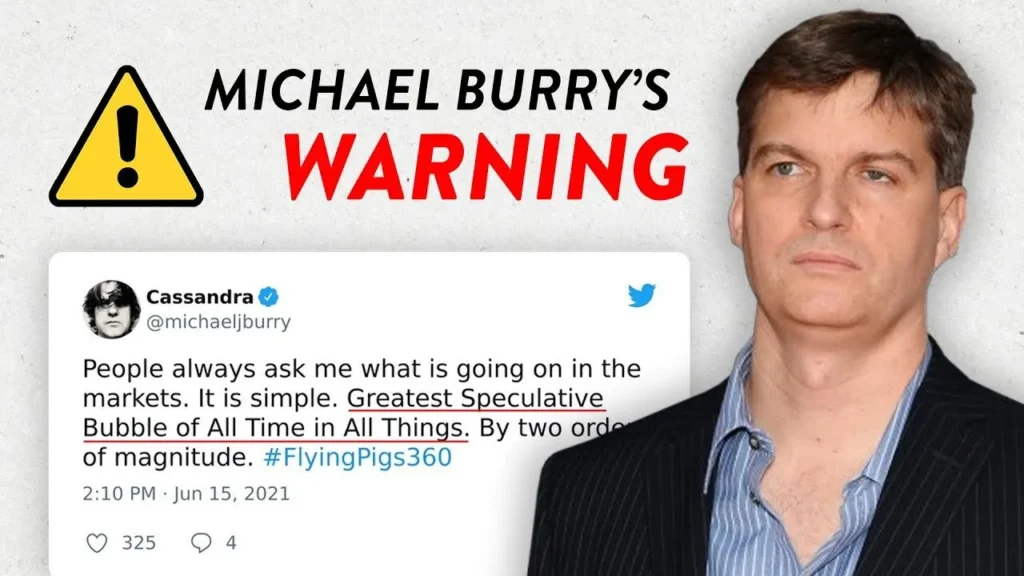 Michael Burry Warns Market May Be in Bubble, Advises Caution Michael Burry Warns Market May Be in Bubble, Advises Caution