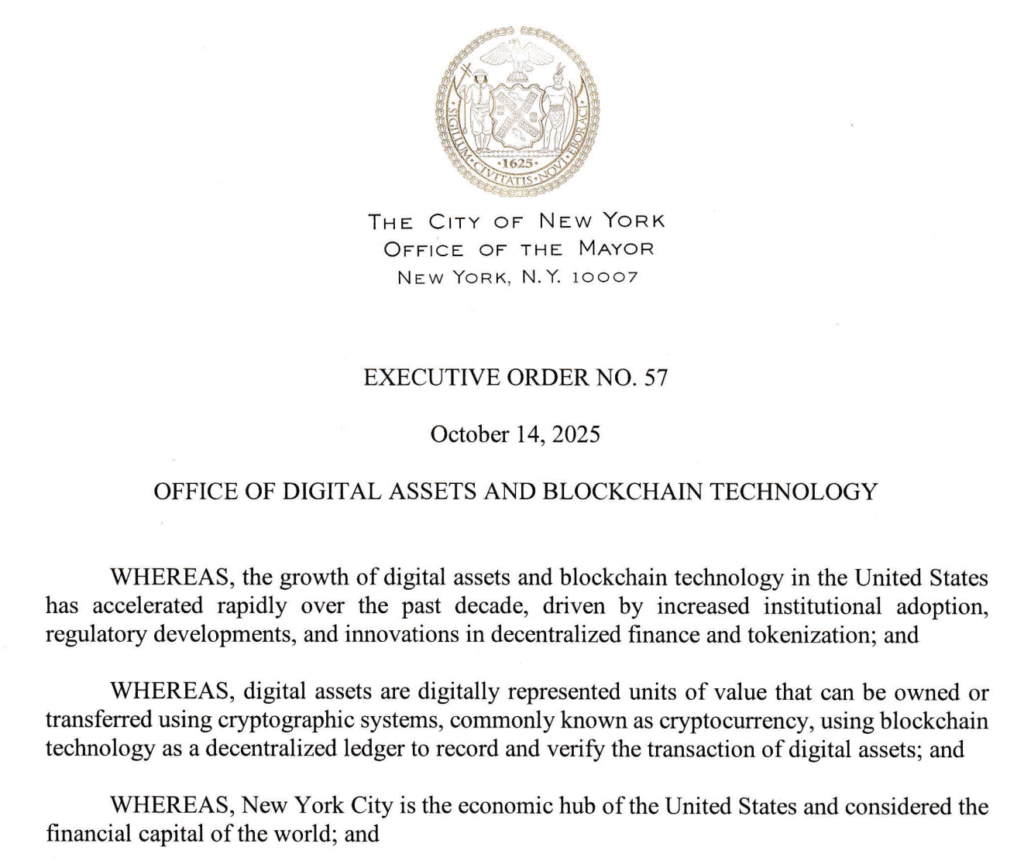 NYC Mayor Eric Adams Initiates City’s Digital Assets Office” – BeInCrypto NYC Mayor Eric Adams Initiates City’s Digital Assets Office” – BeInCrypto