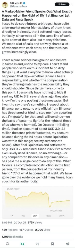 What Caused This Investor to Retract His Allegations Against Binance? What Caused This Investor to Retract His Allegations Against Binance?