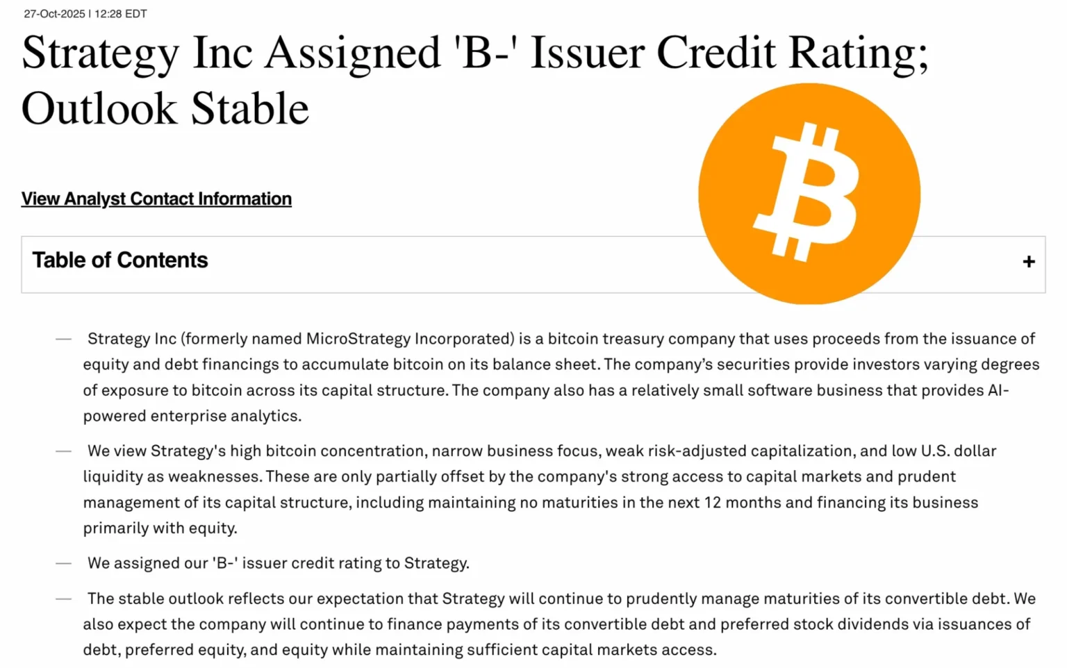 Strategys upgraded credit rating could unlock $ trillion in - Bpay News