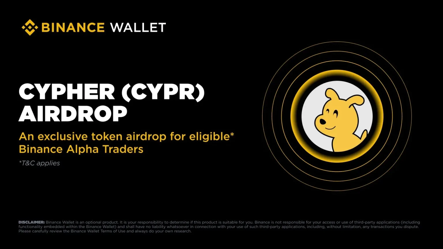 Binance Alphas CYPR Airdrop Results in Per Account Distribution - Bpay News