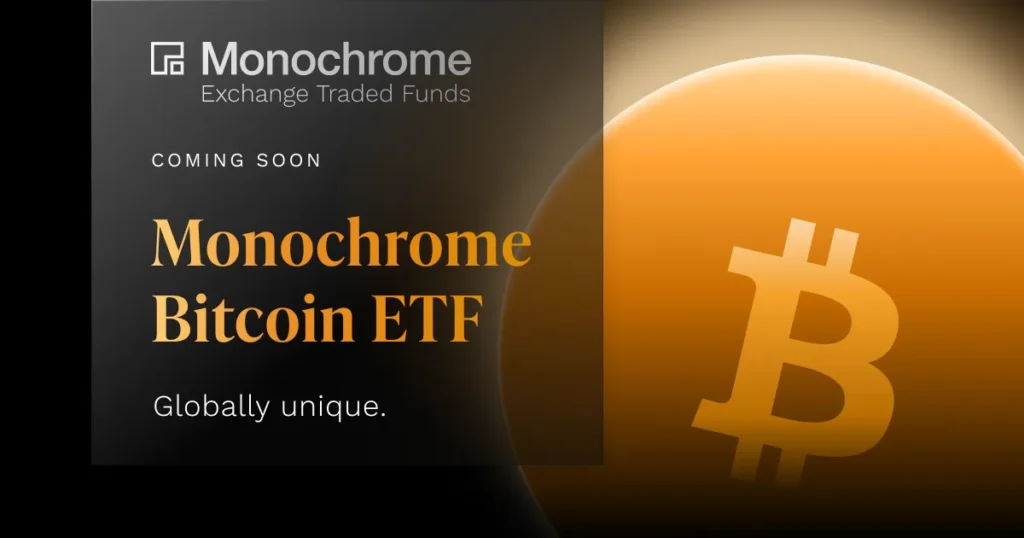 Australia's Monochrome Spot Bitcoin ETF Increases BTC Holdings to 1127