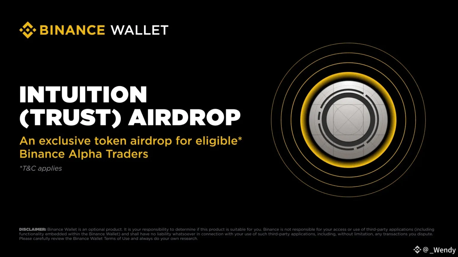 Binance Alpha to List Intuition (TRUST) with Airdrop Threshold