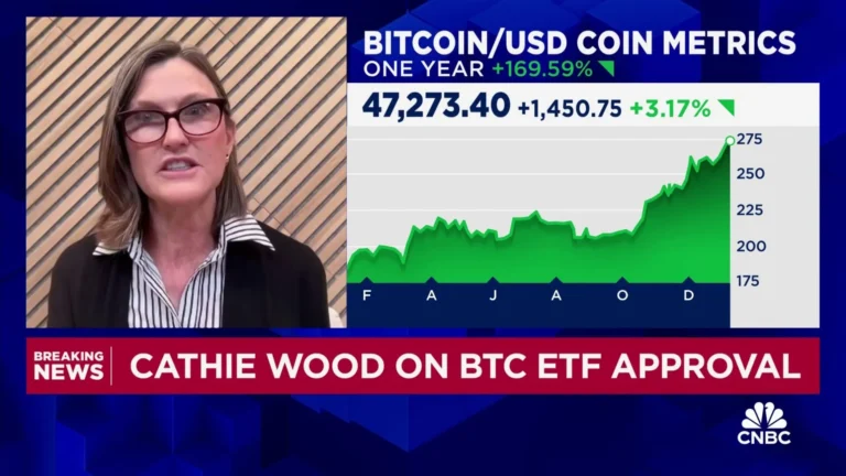 Cathie Wood of Ark Invest Cuts Bitcoin Price Forecast Amid Rising Stablecoin