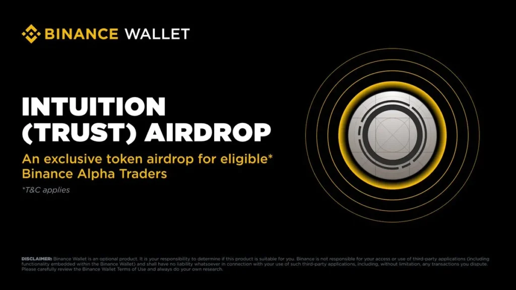 Intuition Announces TRUST Token Airdrop Claiming Now Open