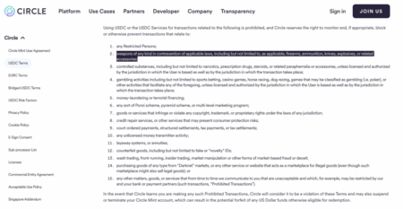 USDC Firearm Ban Reversed by Circle Following Regulatory Influence