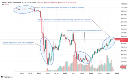 Sharp Decline in Bitcoin Dominance: Implications Explored