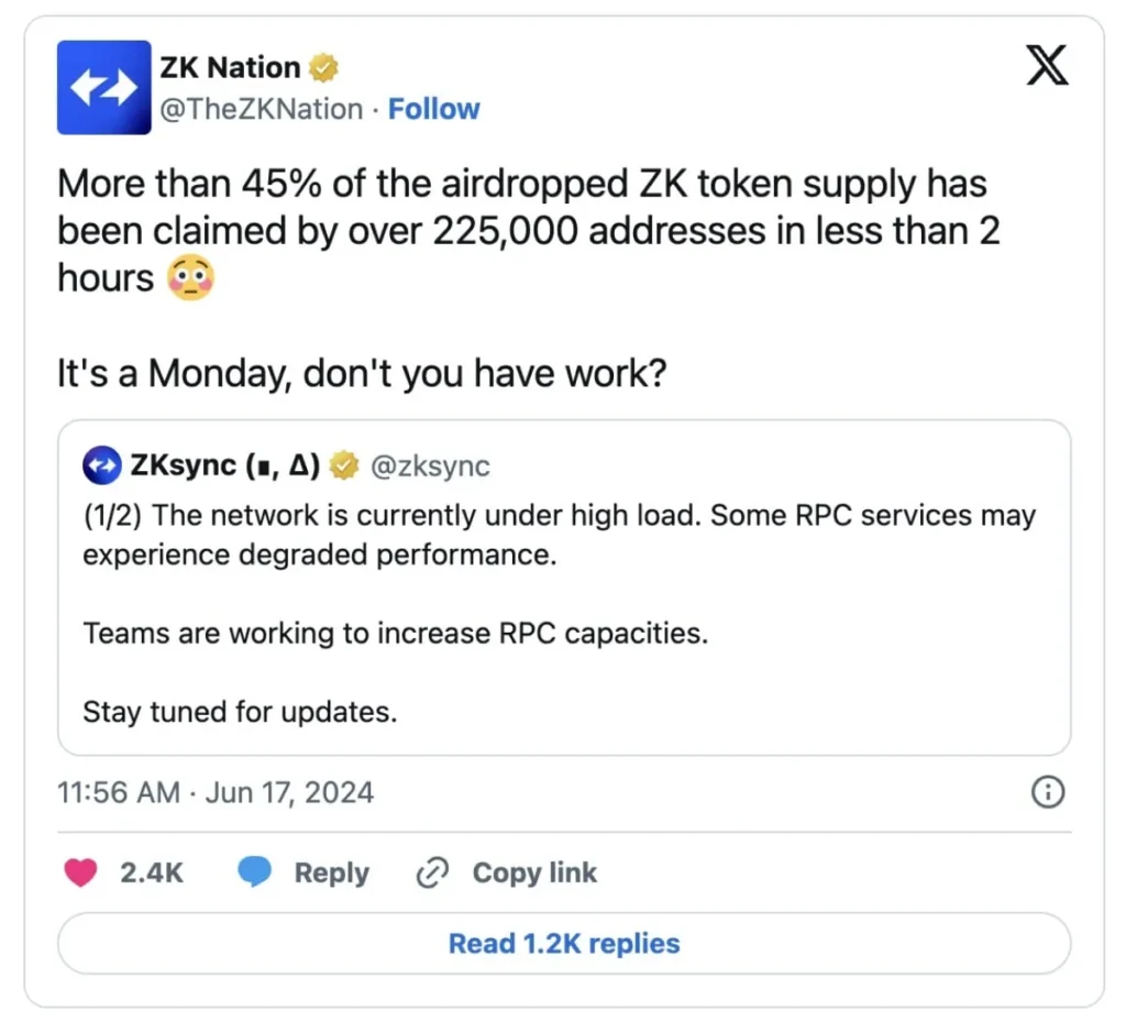 ZKsync Founder Proposes ZK Token Update for Buyback and Burn