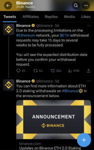ETH Withdrawals from Binance: 9,000 ETH Pulled by Two Firms