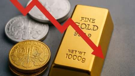 Gold Prices Decline as Market Eyes Fed Monetary Policy Changes