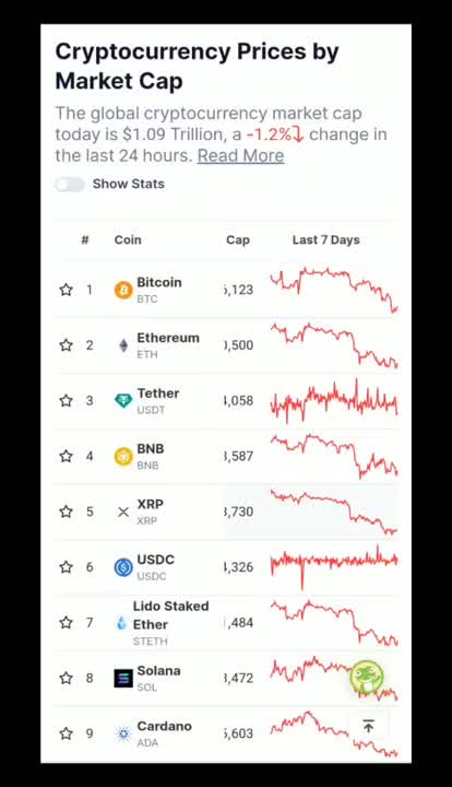 Cryptocurrency Sector Decline: HODL Drops 6.96% Today