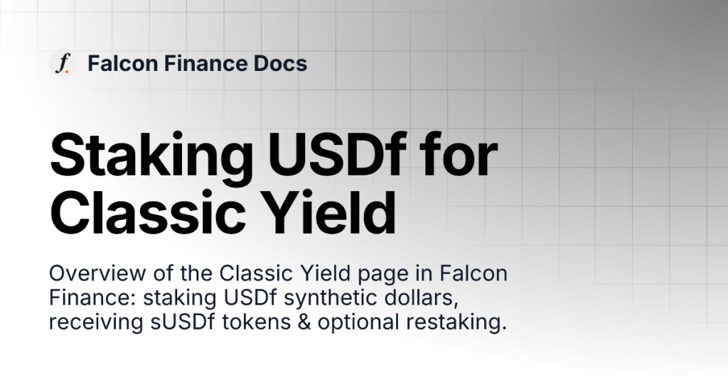 Falcon Finance Prime Staking: New FIP-1 Proposal Launch Falcon Finance Prime Staking: New FIP-1 Proposal Launch