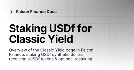 Falcon Finance Prime Staking: New FIP-1 Proposal Launch