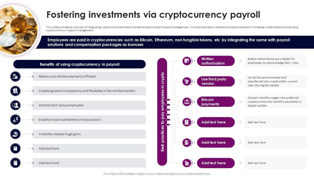 Cryptocurrency Payroll Investing: A New Benefit for Employees